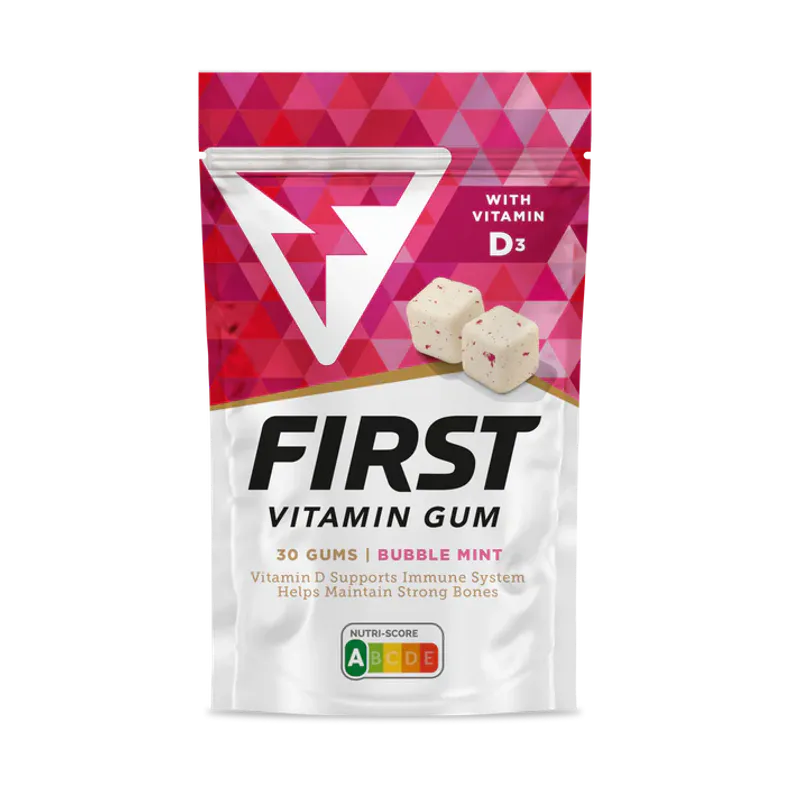 FIRST Energy og Vitamin Gum - Combi Deal - VITAMIN D3 + FRESH MINT + SWEET MINT 