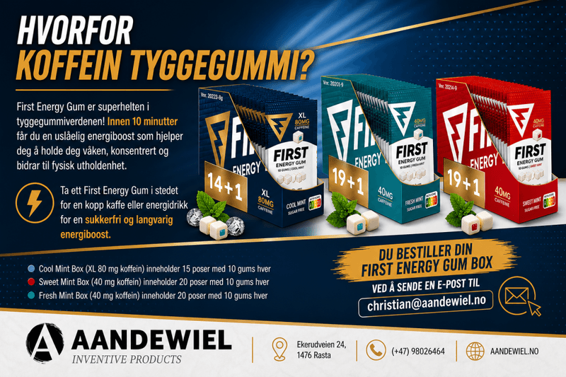 Informasjon - Sikkerhet - Bærekraft - FIRST Energy og Vitamin Gum 